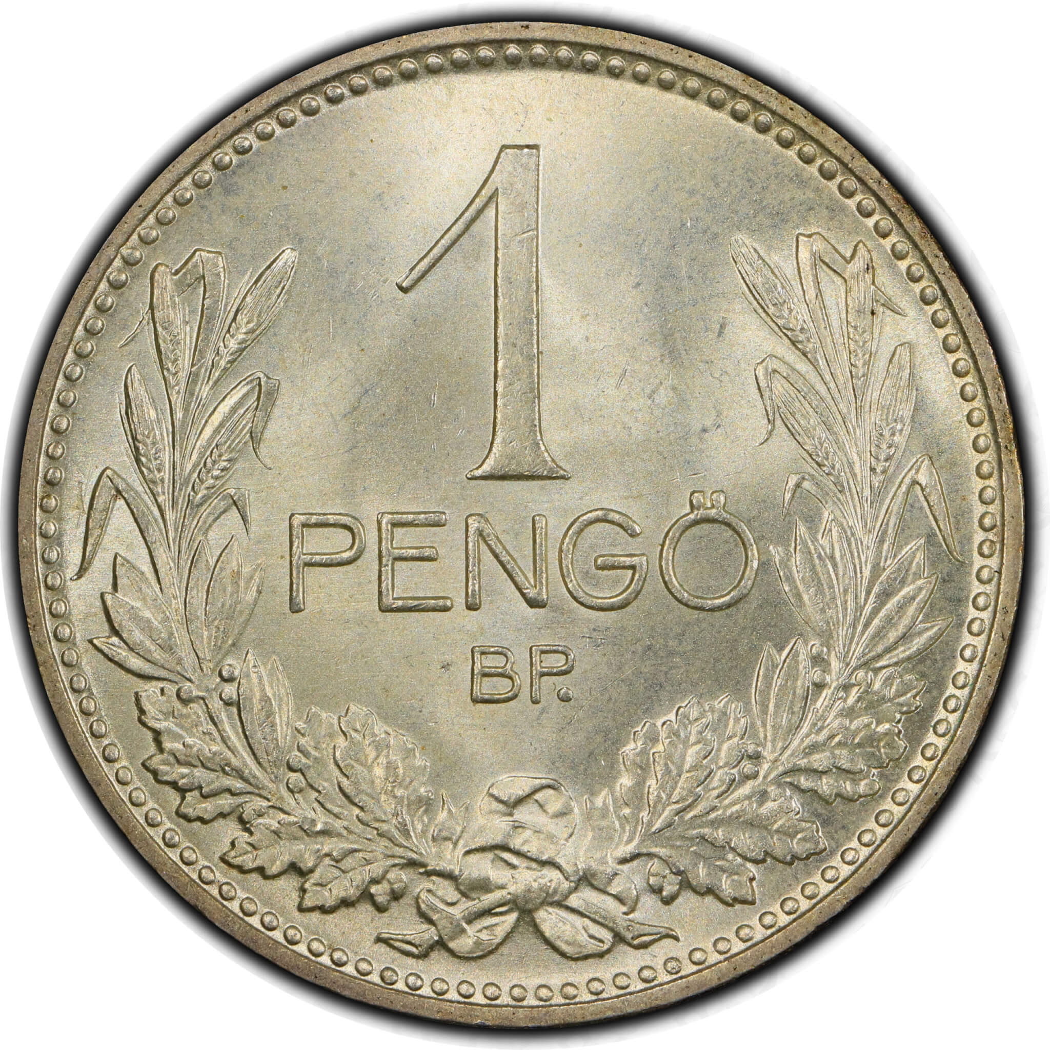 HUNGARY: 1937-BP 1 Pengo PCGS MS 65 — FINEST KNOWN SERIES